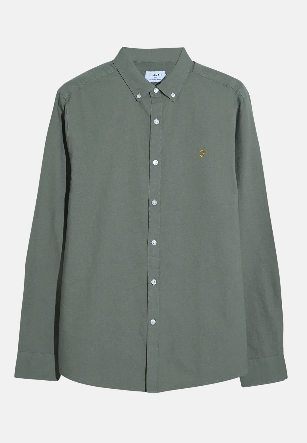 Farah Brewer Oxford Shirt | Tarragon Green
