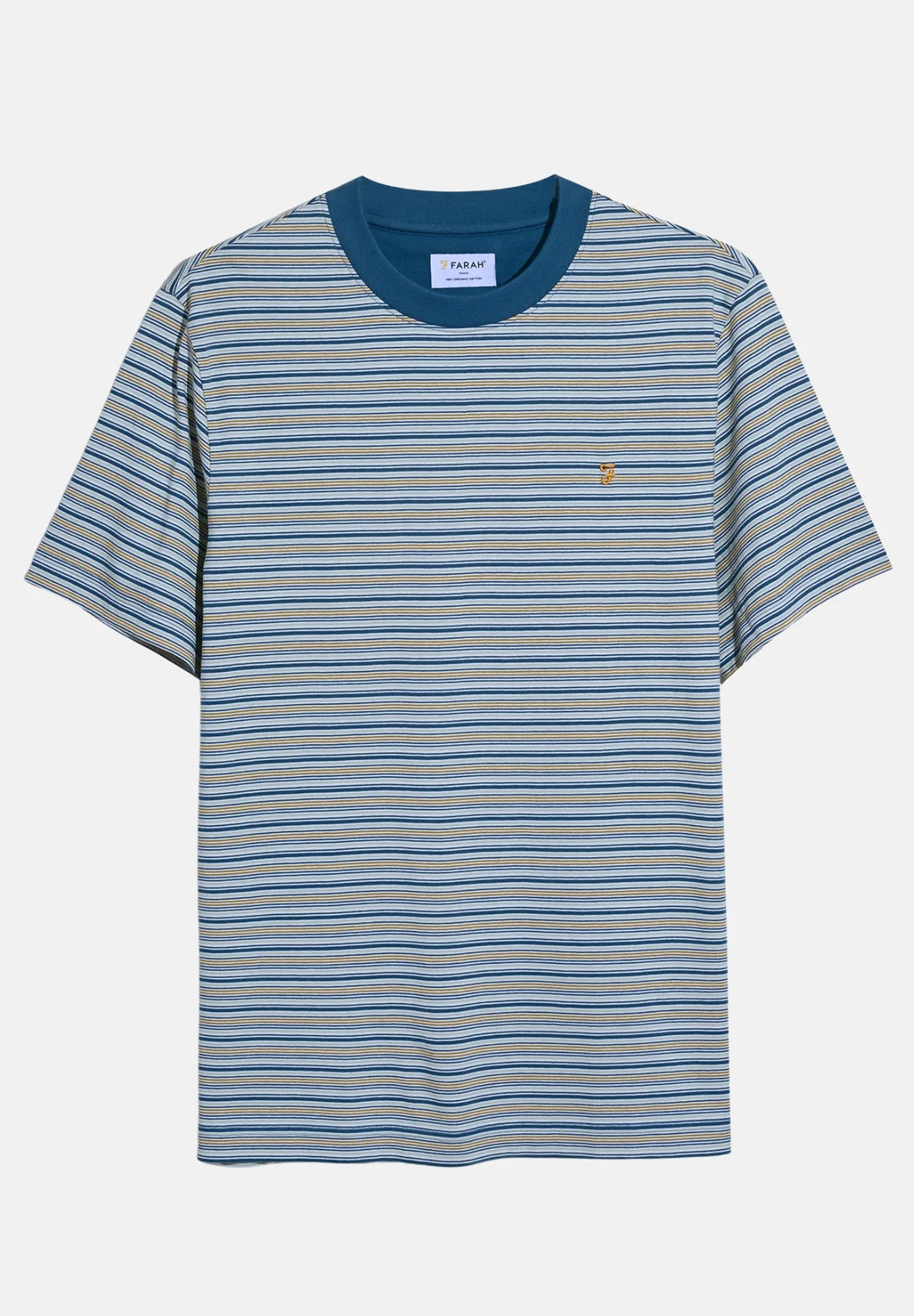 Farah Danny Stripe T-Shirt | Cold Metal Stripe