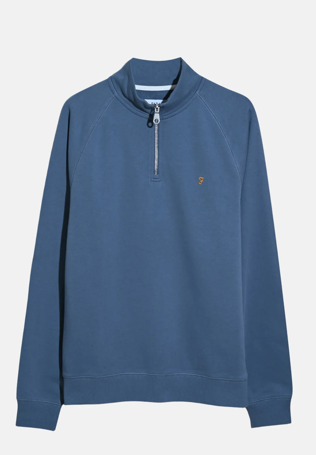 Farah Jim 1/4-zip Top | Chalk Blue