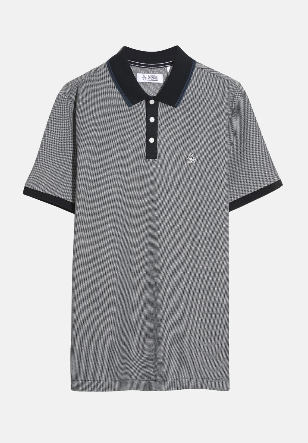 Original Penguin Tricolour Pique Polo Shirt | Dark Sapphire