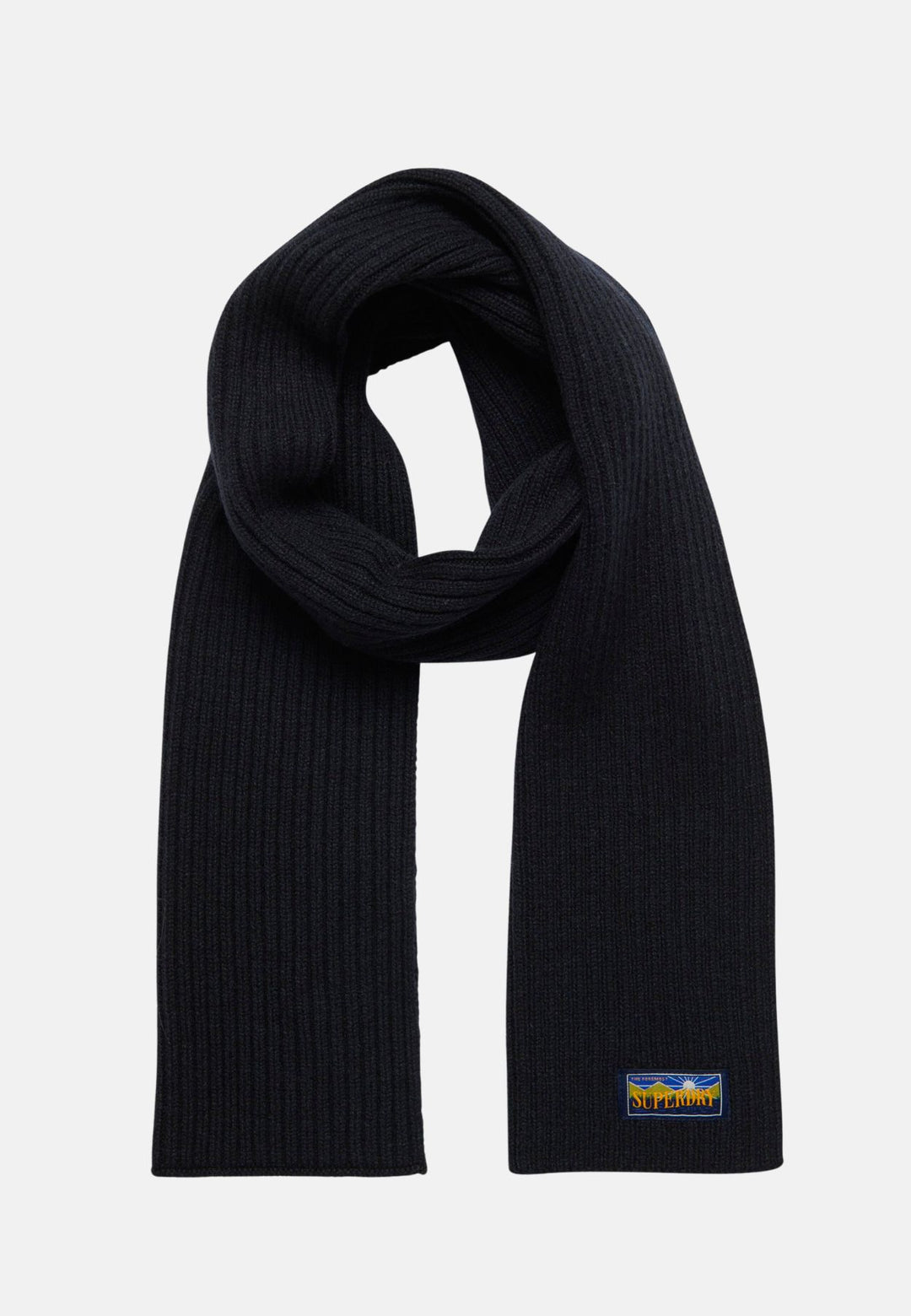 Superdry Wool Blend Radar Scarf | Eclipse Navy