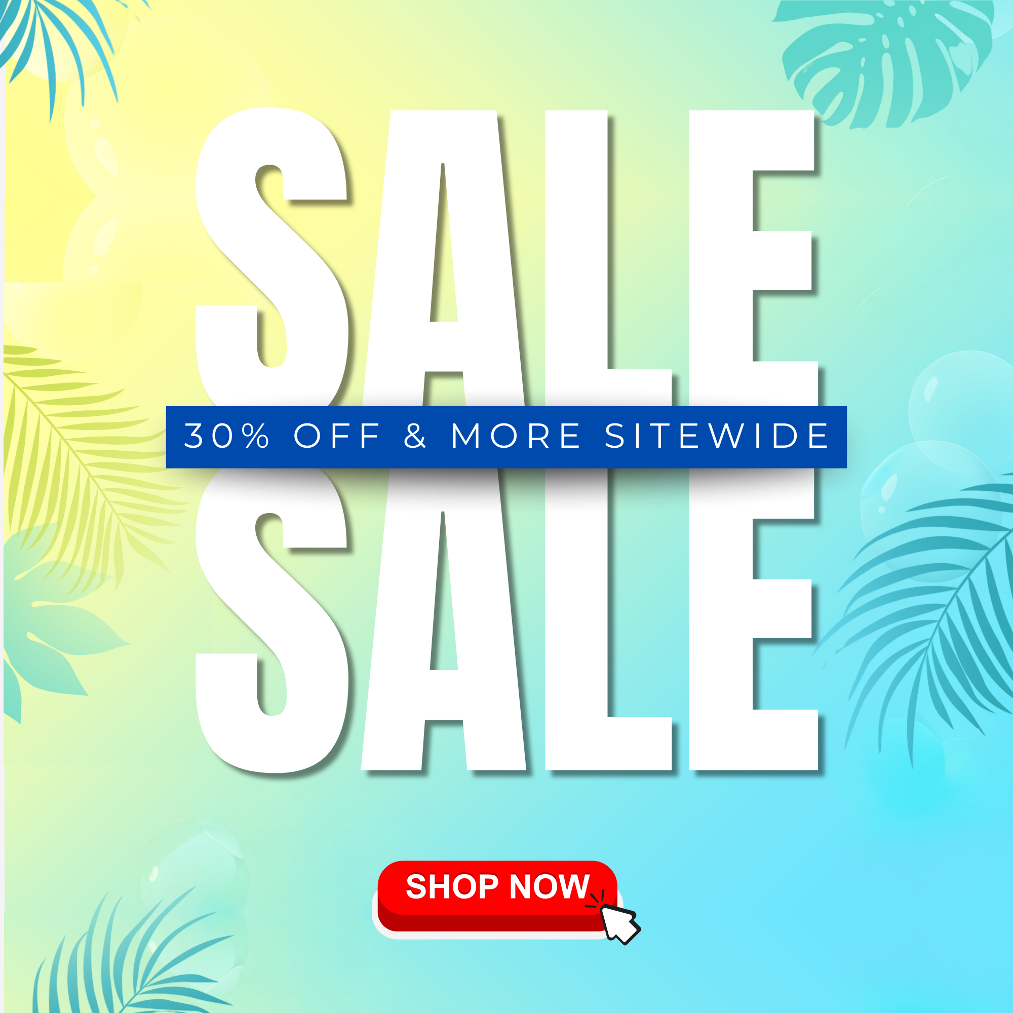 30% and more sale banner