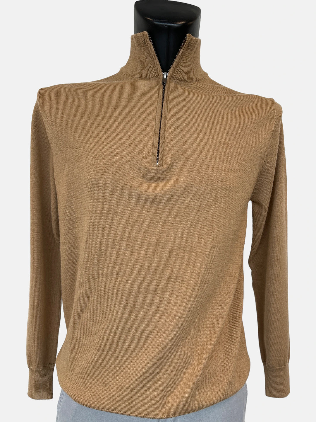 6th Sense 1/4 zip Jumper | Cash | Camel