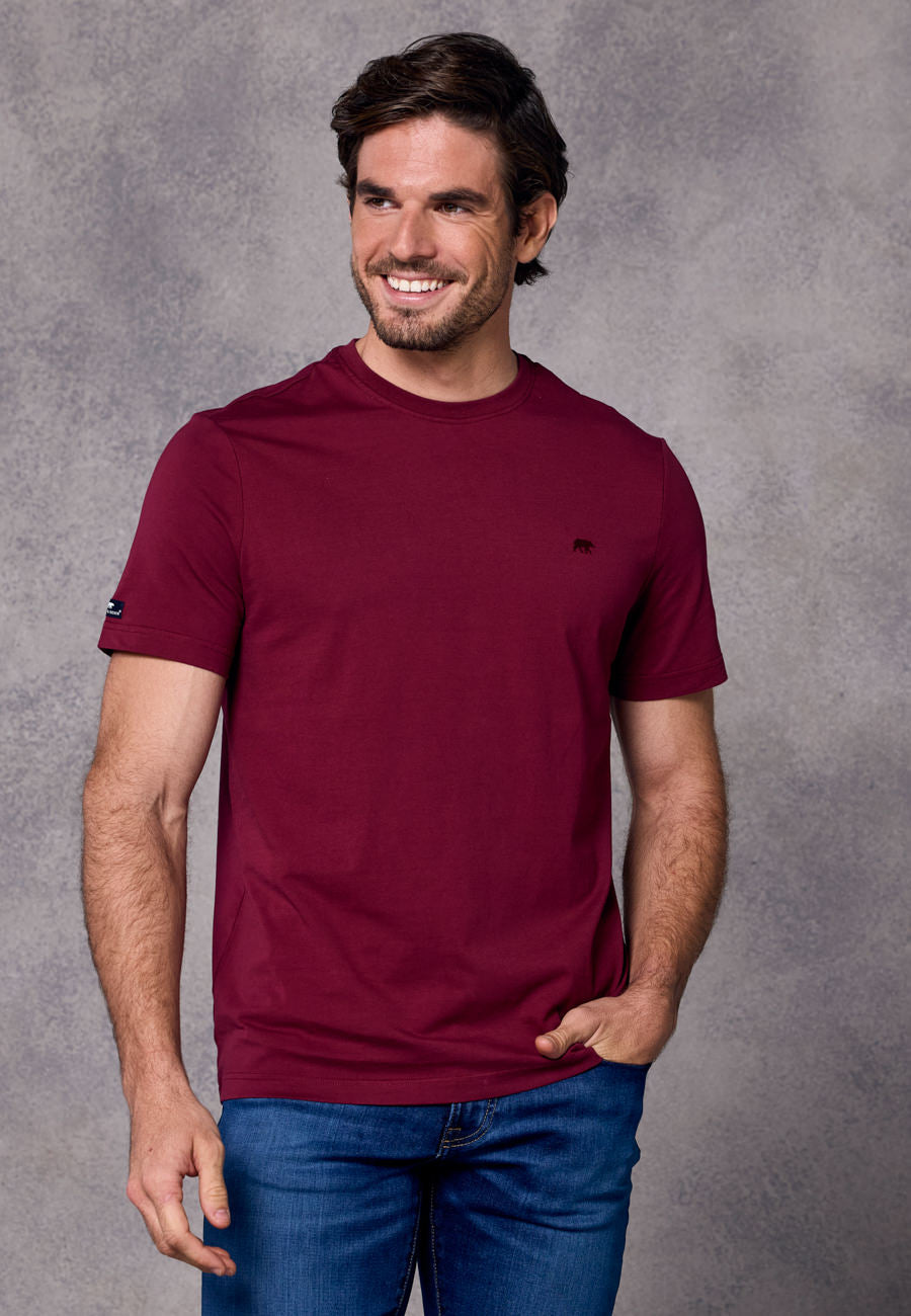 Rivet & Denim Josh T-Shirt | Burgundy