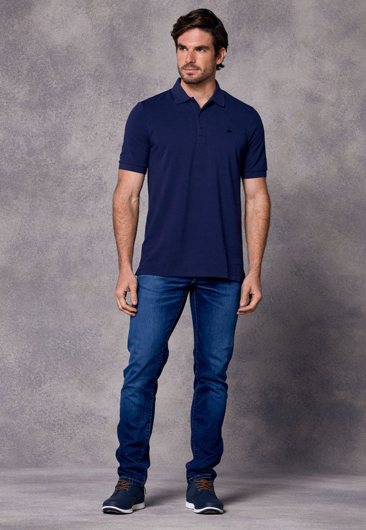 Rivet & Denim Mountain Polo Shirt | Navy