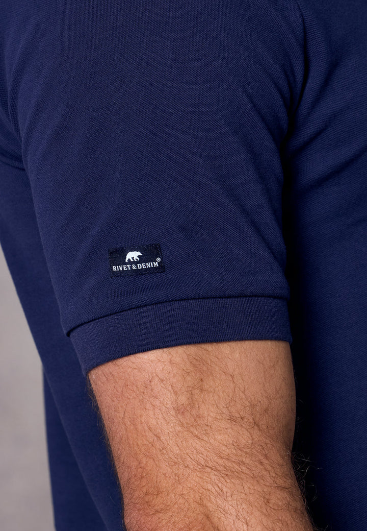 Rivet & Denim Mountain Polo Shirt | Navy