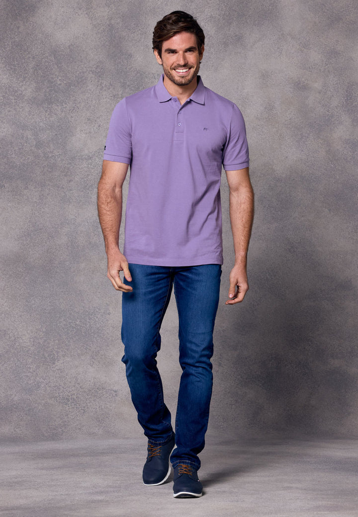 Rivet & Denim Mountain Polo Shirt | Lilac