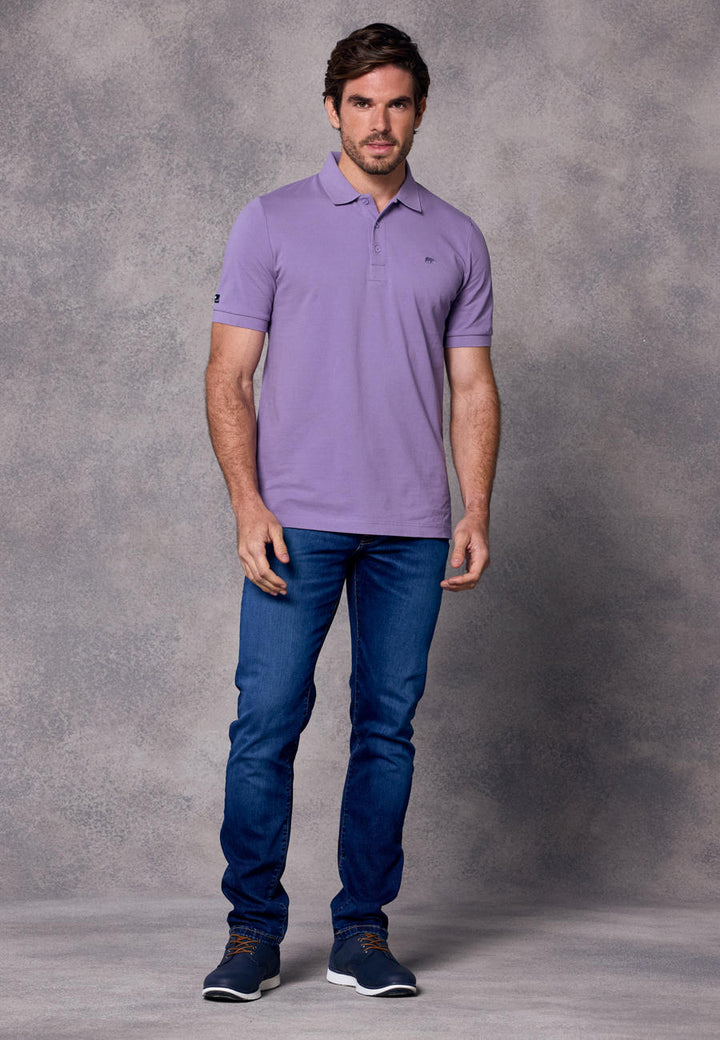 Rivet & Denim Mountain Polo Shirt | Lilac