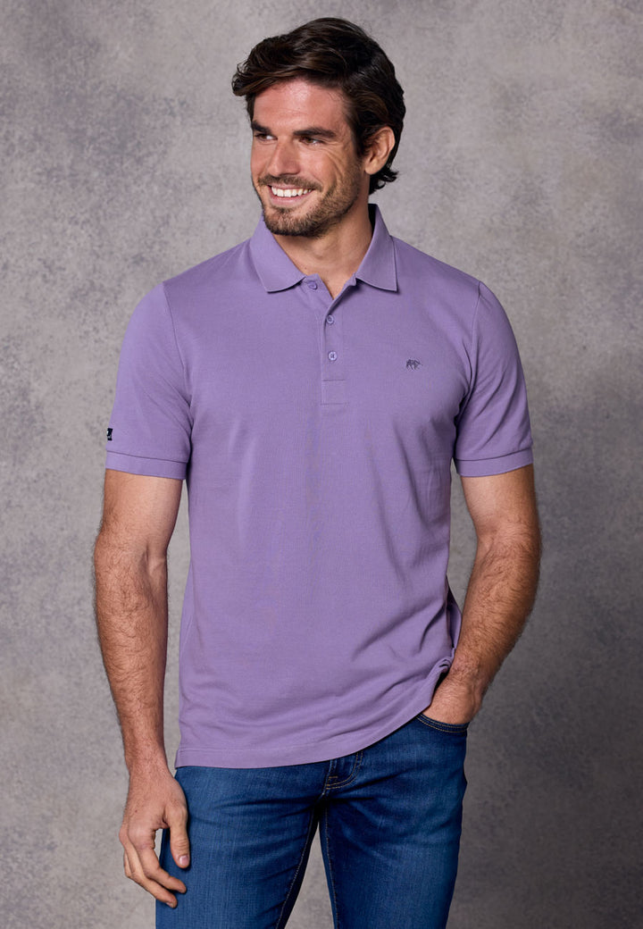 Rivet & Denim Mountain Polo Shirt | Lilac