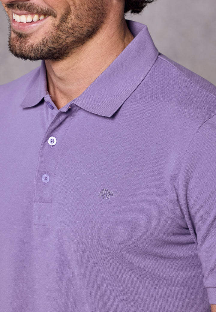 Rivet & Denim Mountain Polo Shirt | Lilac