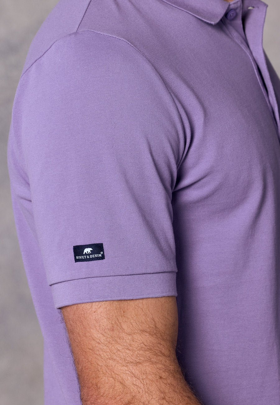 Rivet & Denim Mountain Polo Shirt | Lilac