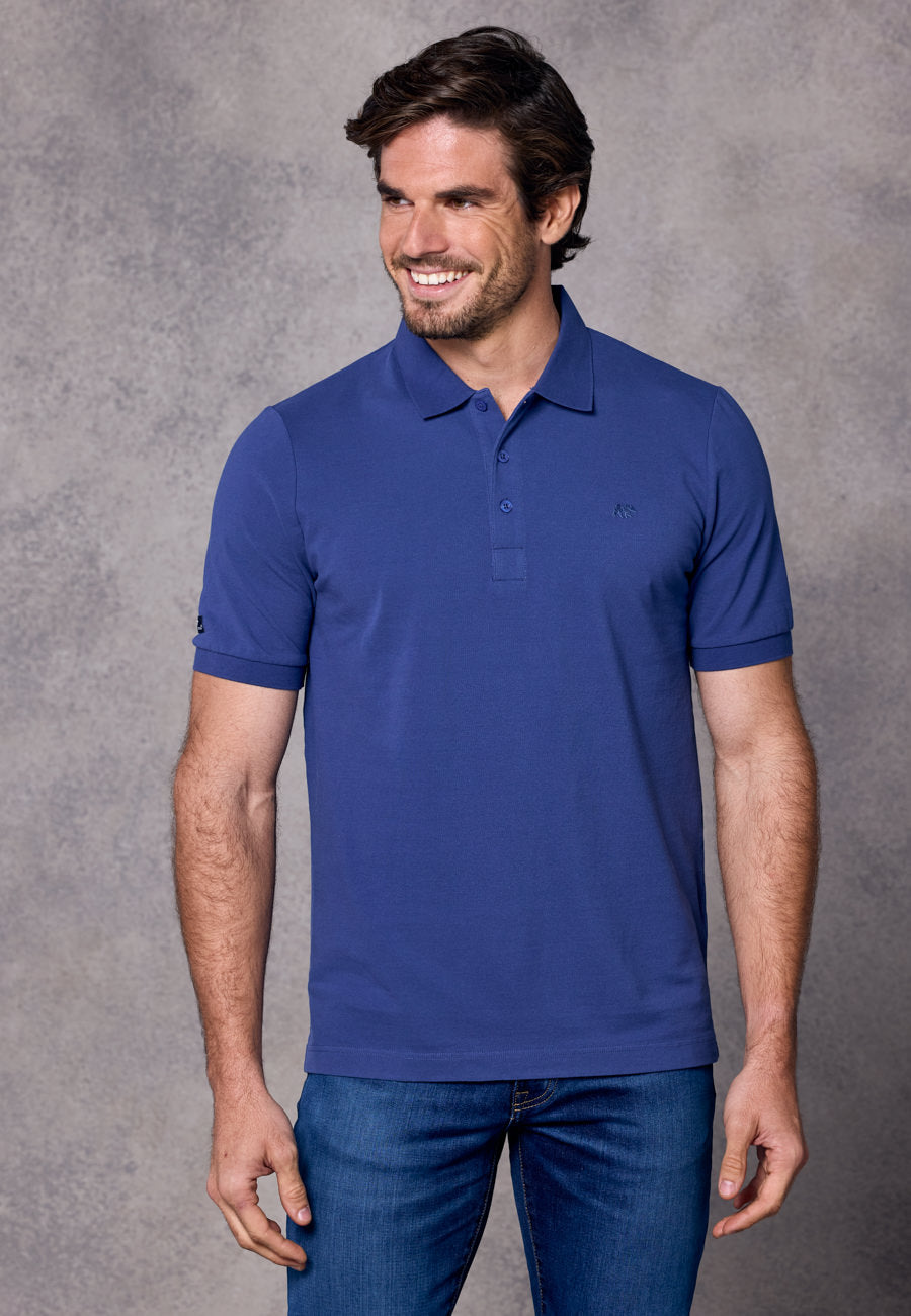 Rivet & Denim Mountain Polo Shirt | Steel