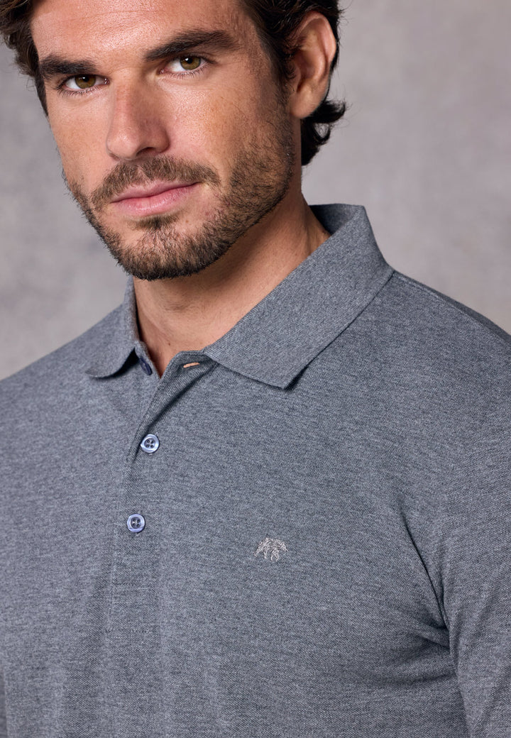 Rivet & Denim Mountain Polo Shirt | Grey