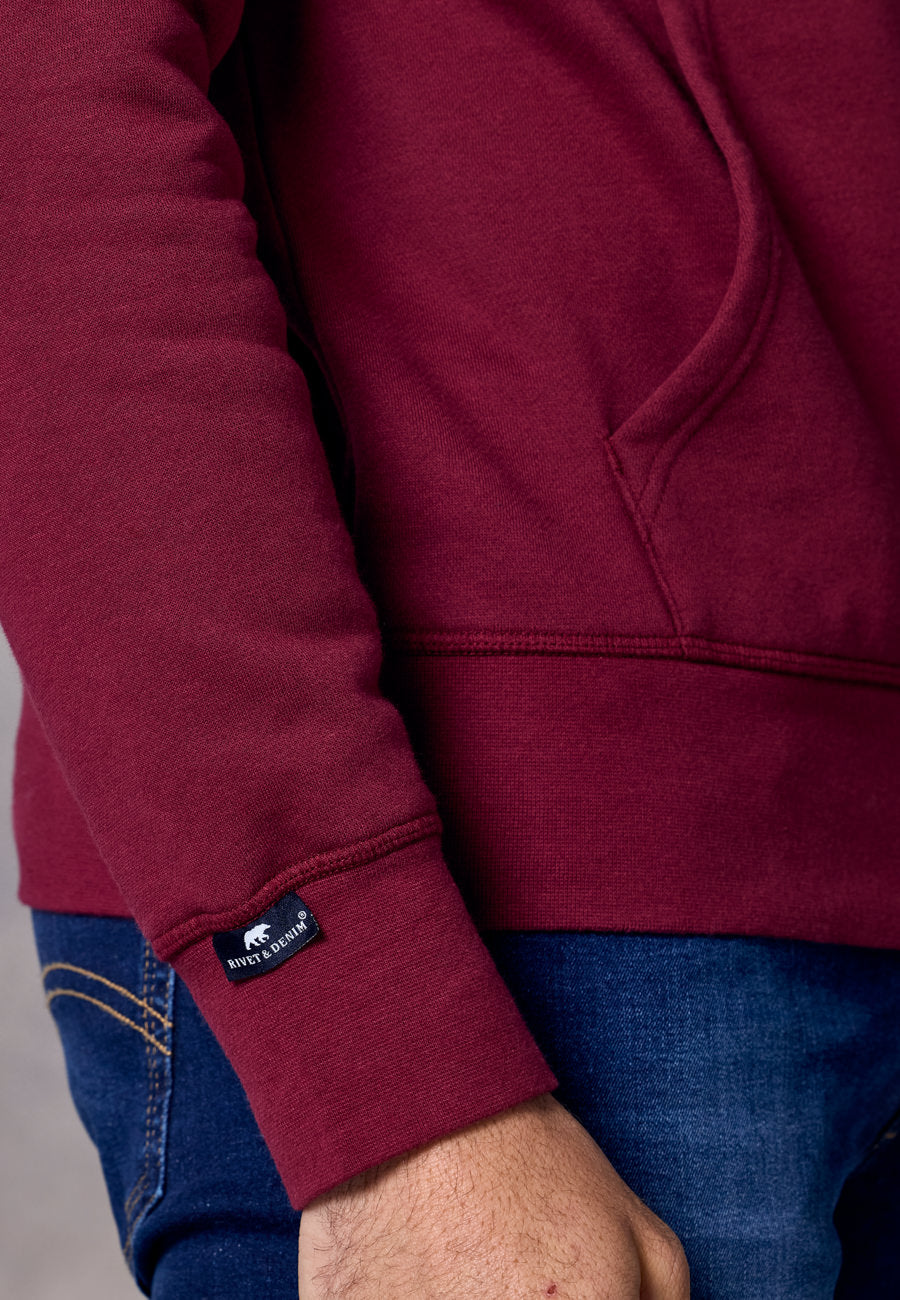 Rivet & Denim Apex Hoodie | Burgundy