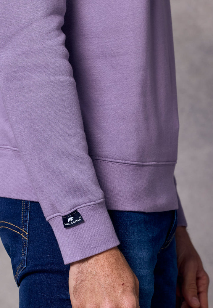 Rivet & Denim 1/4-zip Flux Top | Lilac