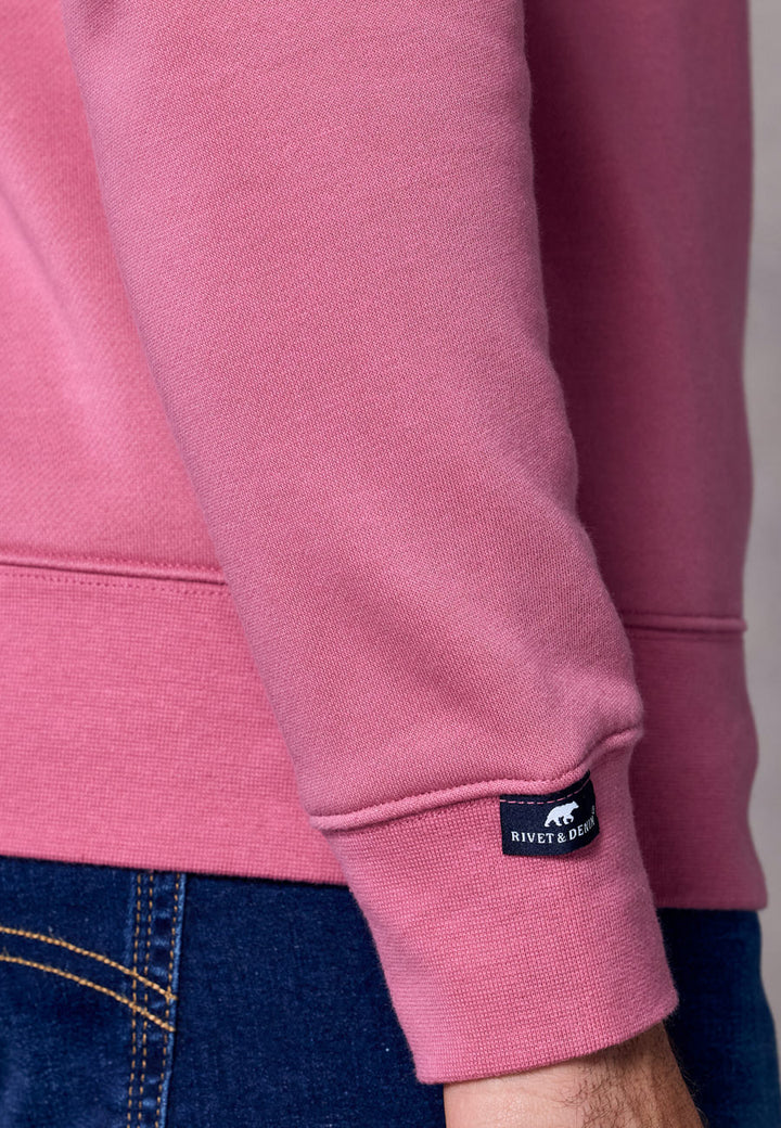 Rivet & Denim 1/4-zip Flux Top | Rose