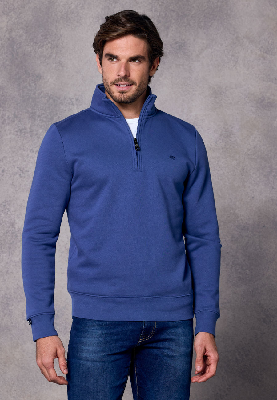 Rivet & Denim 1/4-zip Flux Top | Steel