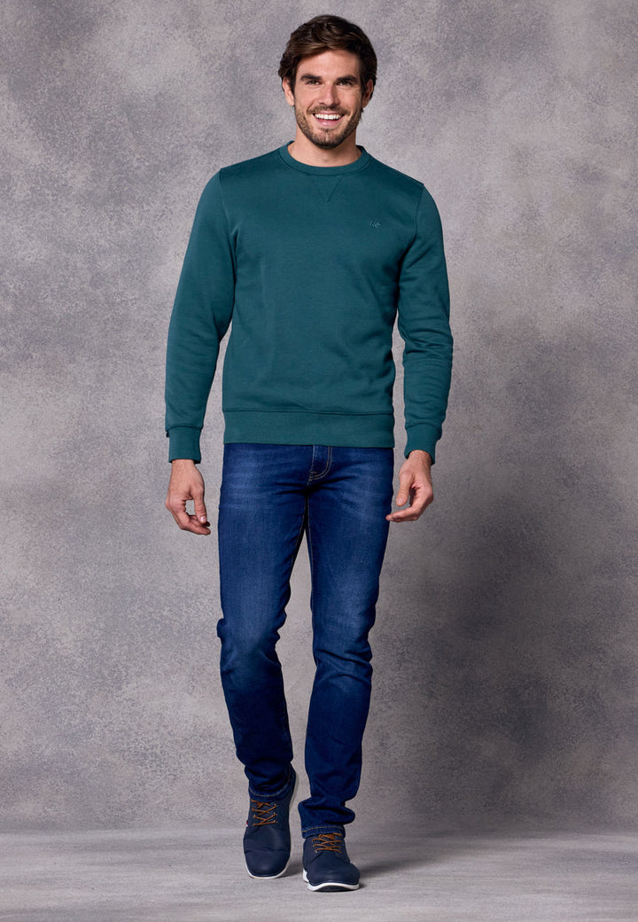 Rivet & Denim Senator Crew Sweatshirt | Aqua