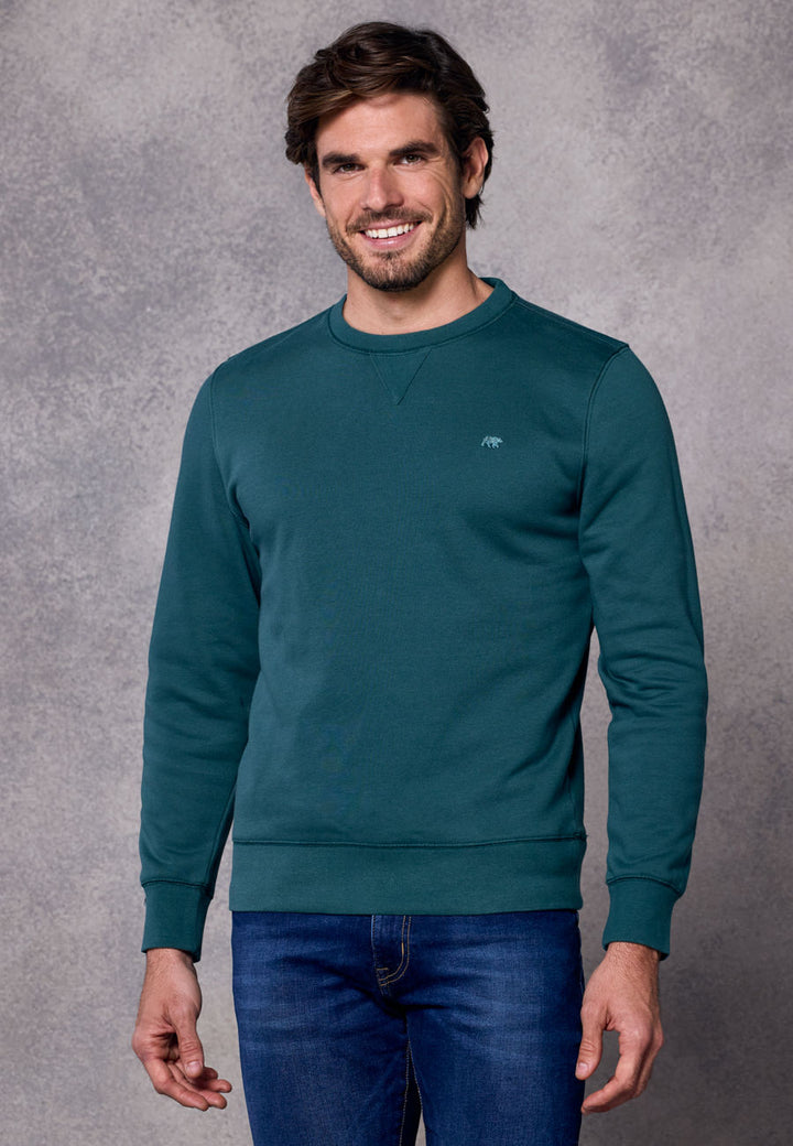 Rivet & Denim Senator Crew Sweatshirt | Aqua