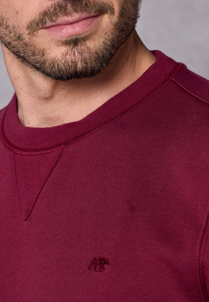 Rivet & Denim Senator Crew Sweatshirt | Burgundy