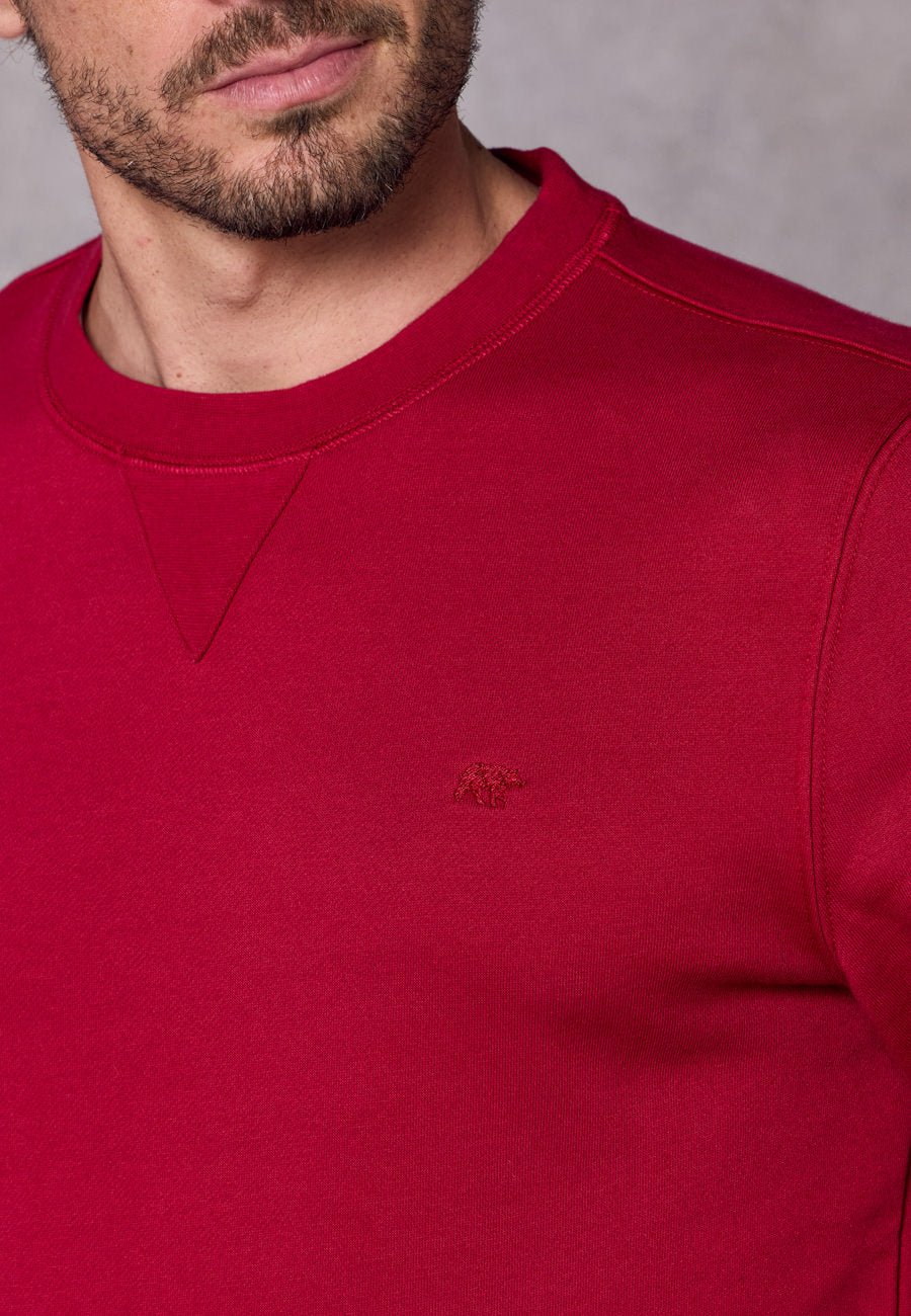 Rivet & Denim Senator Crew Sweatshirt | Red