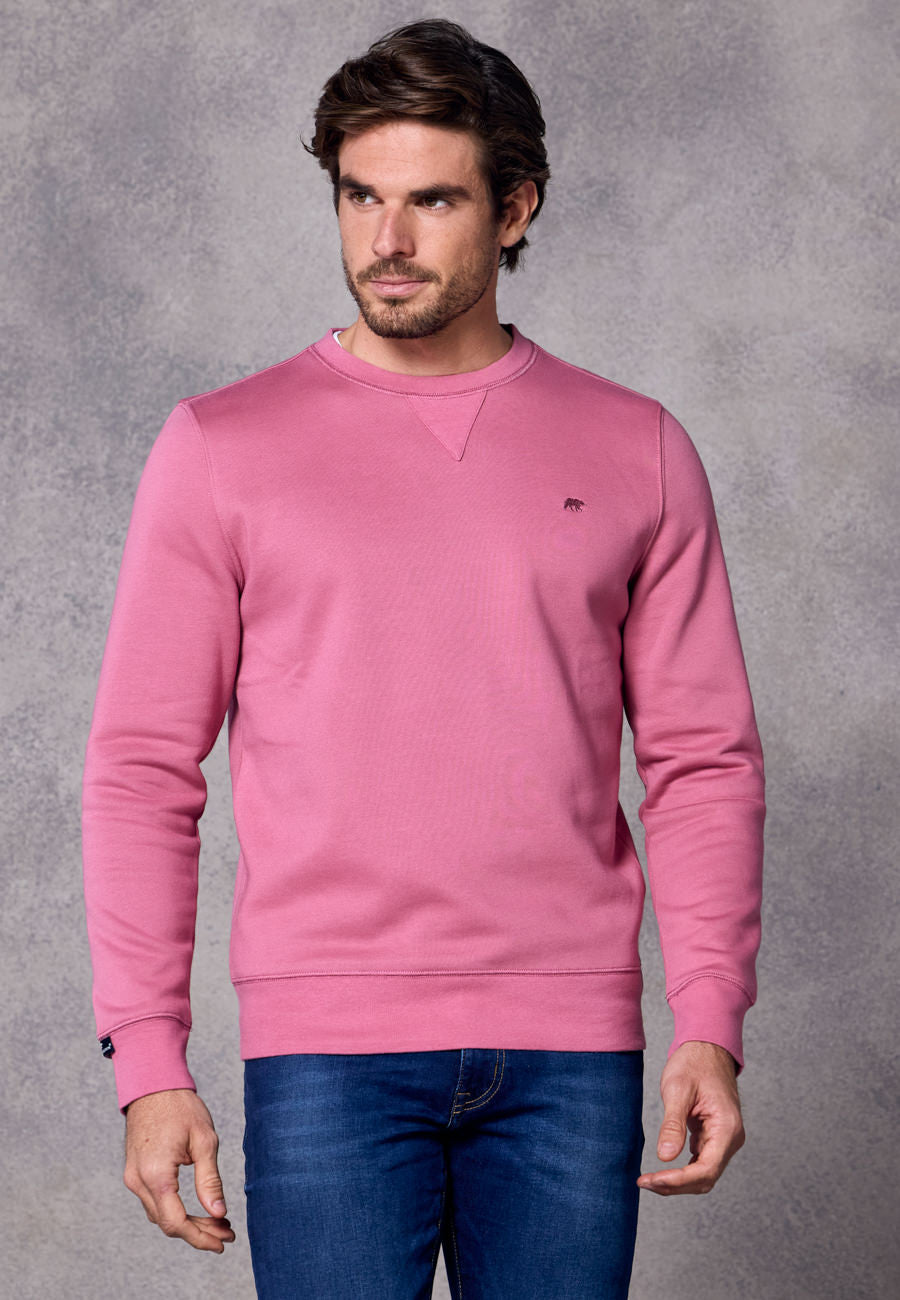 Rivet & Denim Senator Crew Sweatshirt | Rose