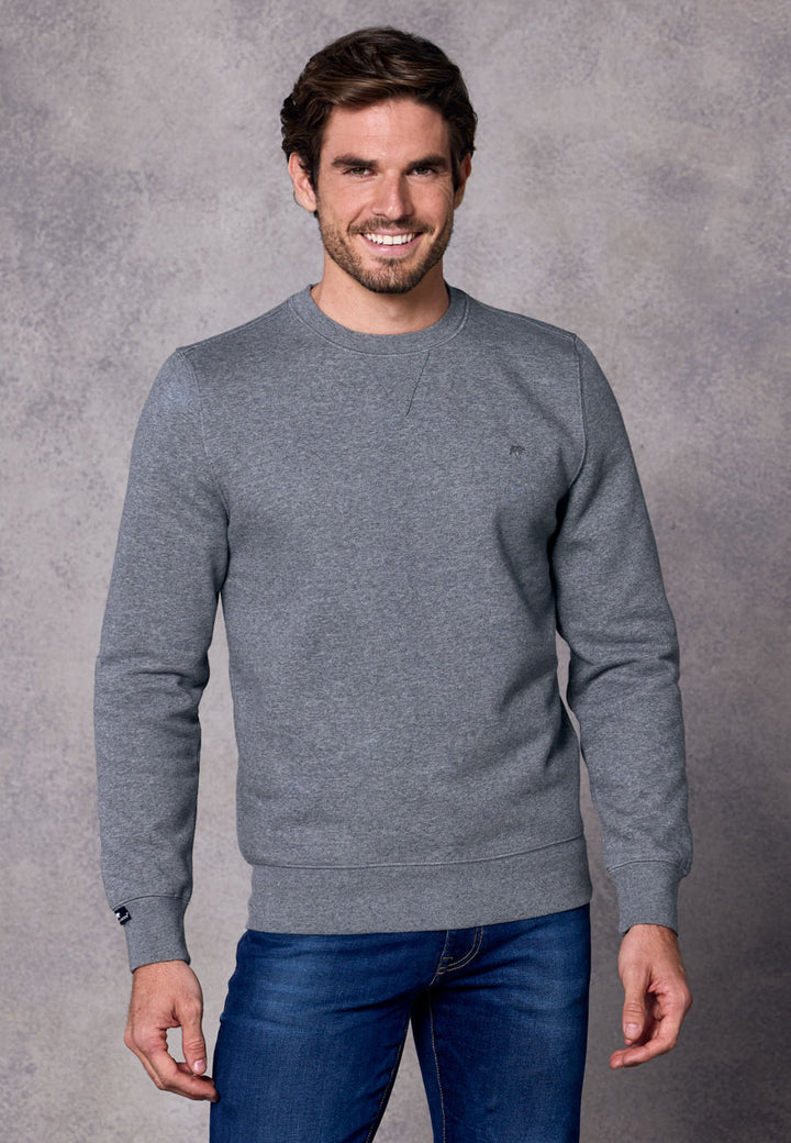 Rivet & Denim Senator Crew Sweatshirt | Grey