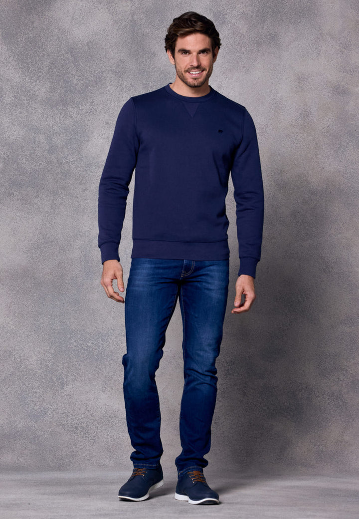 Rivet & Denim Senator Crew Sweatshirt | Navy