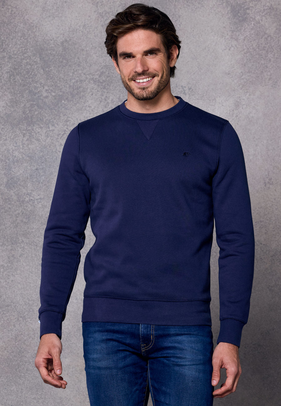 Rivet & Denim Senator Crew Sweatshirt | Navy