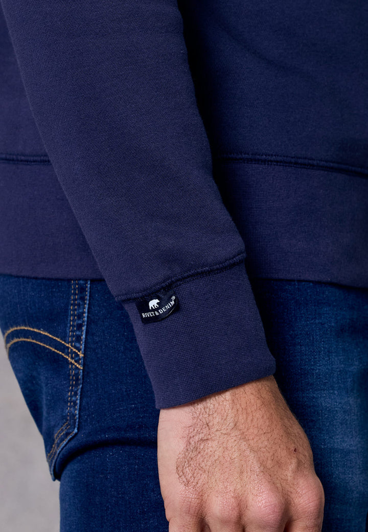 Rivet & Denim Senator Crew Sweatshirt | Navy