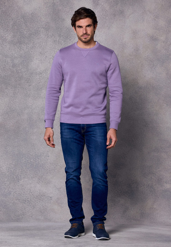 Rivet & Denim Senator Crew Sweatshirt | Lilac