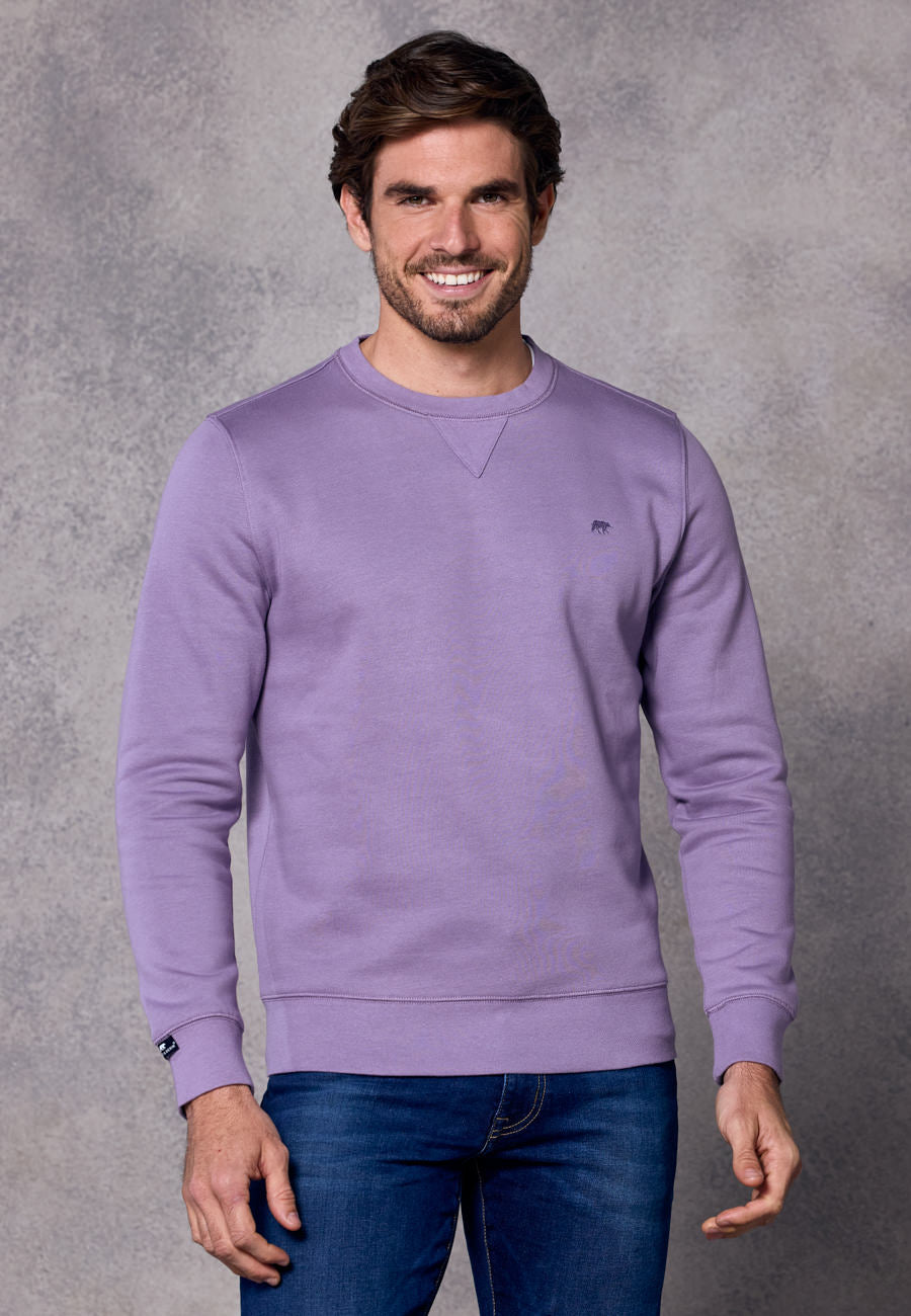 Rivet & Denim Senator Crew Sweatshirt | Lilac