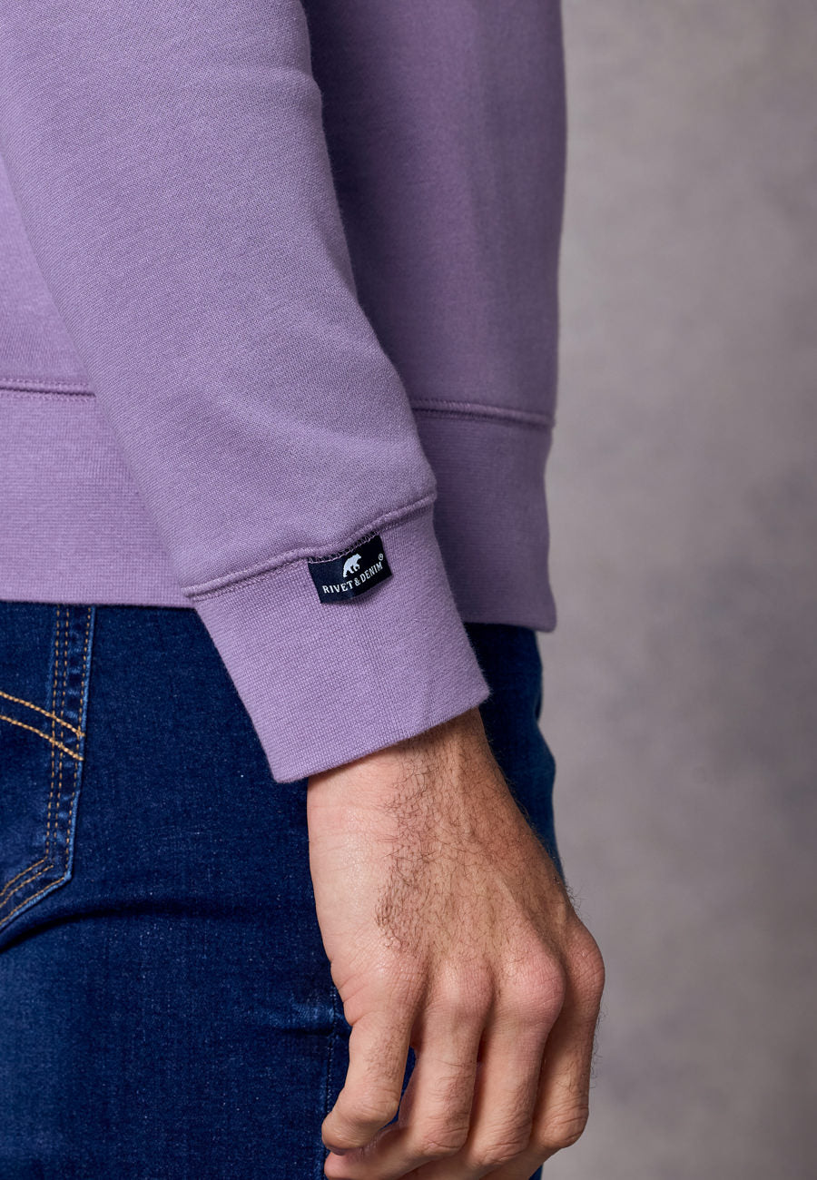 Rivet & Denim Senator Crew Sweatshirt | Lilac