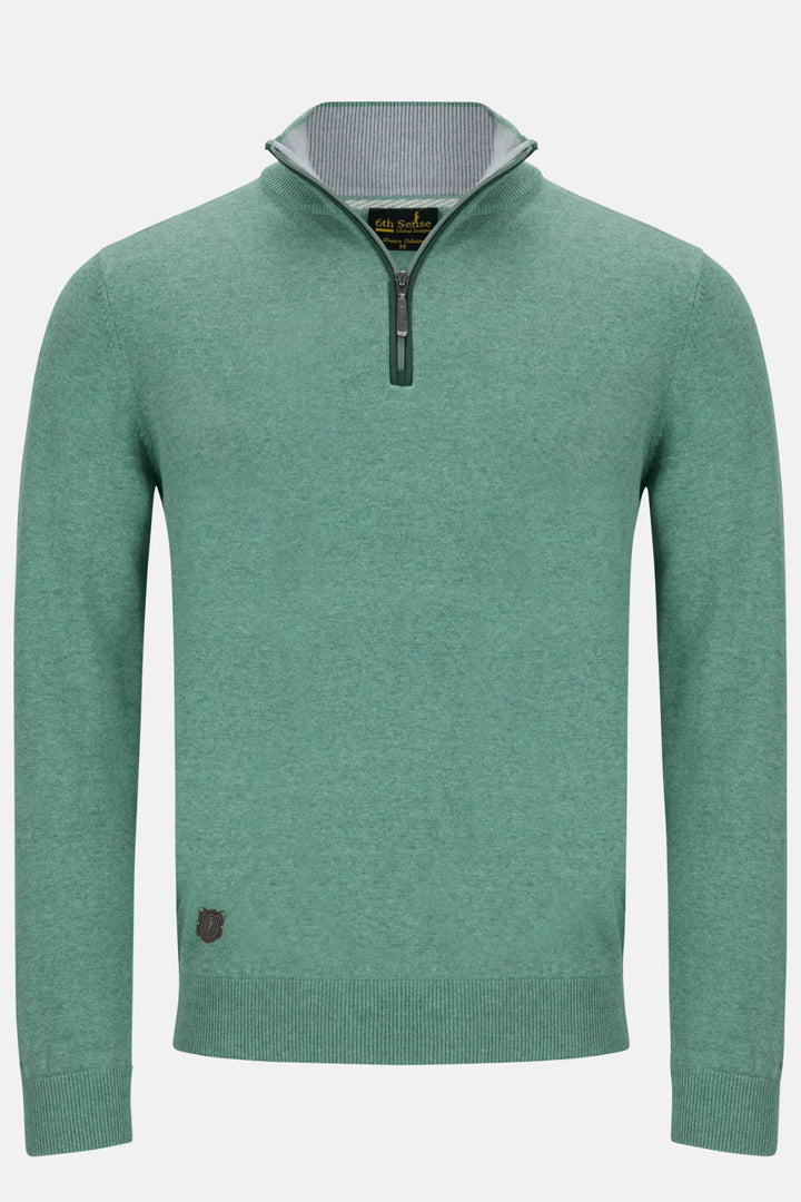 6th Sense 1/4-zip Jumper | Harry | Peppermint
