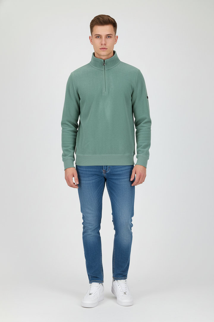 6th Sense 1/4-zip Fleece Top | Elevate | Green