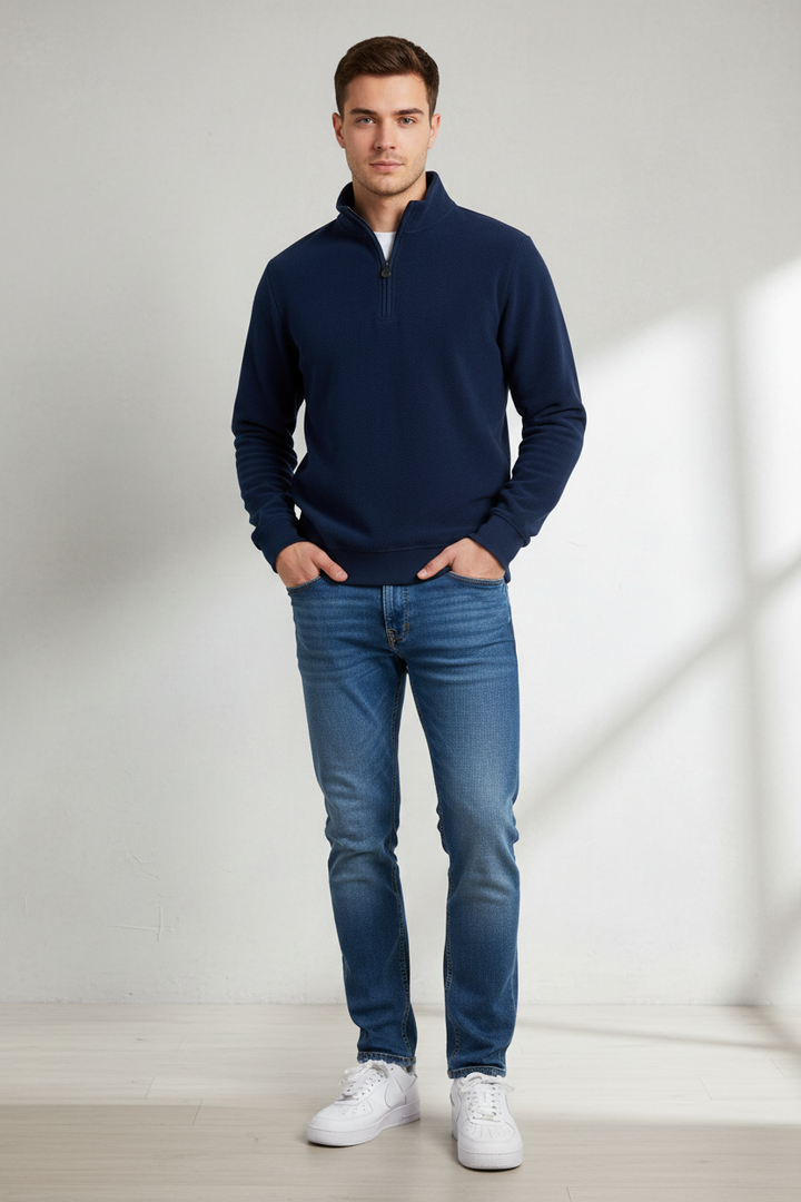 6th Sense 1/4-zip Fleece Top | Elevate | Ink