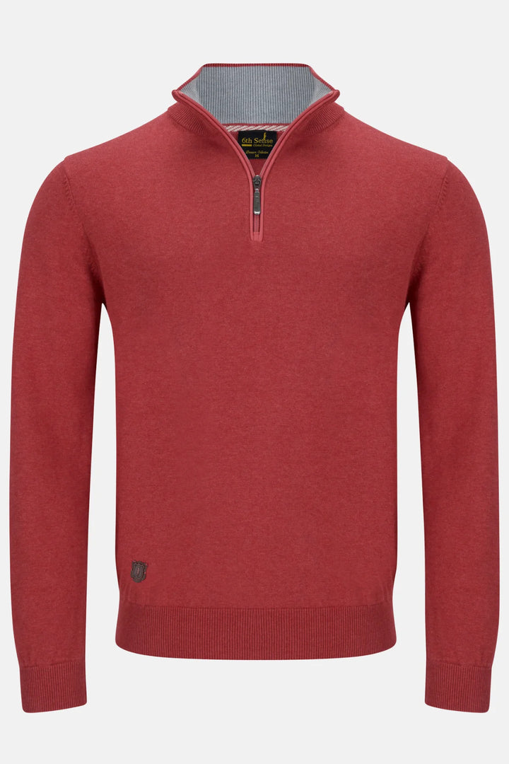 6th Sense 1/4-zip Jumper | Harry | Coral