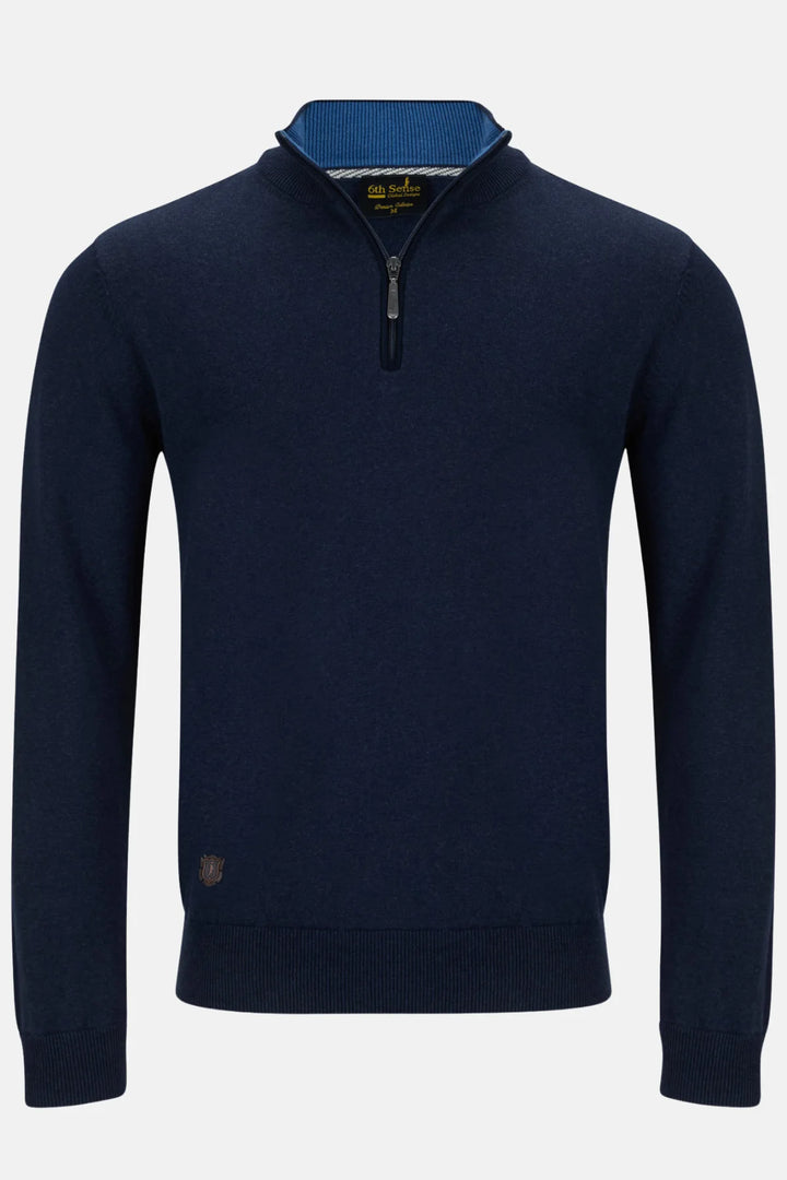 6th Sense 1/4-zip Jumper | Harry | Navy Blazer