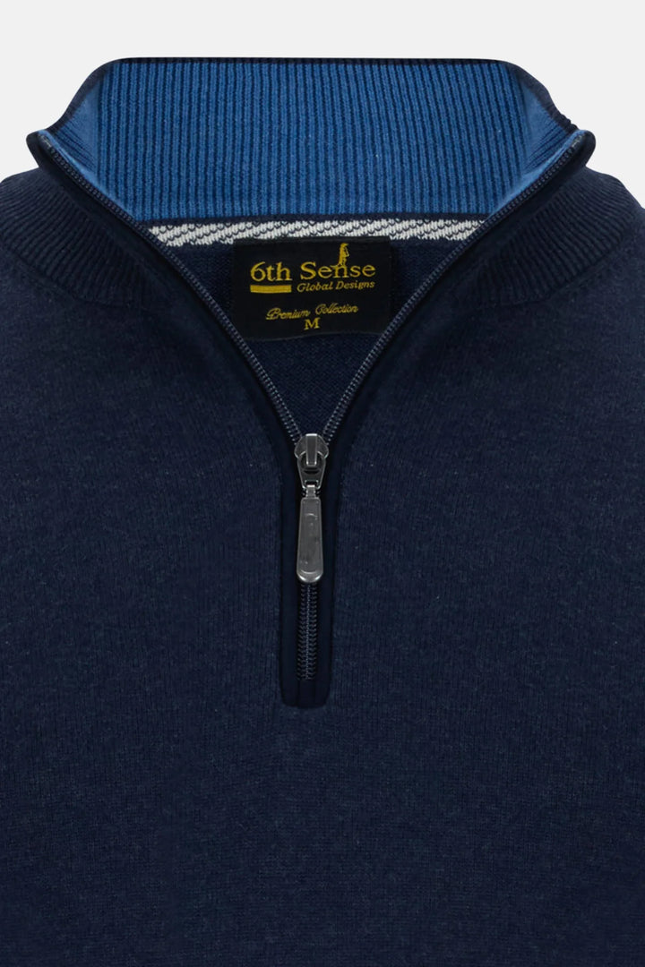 6th Sense 1/4-zip Jumper | Harry | Navy Blazer