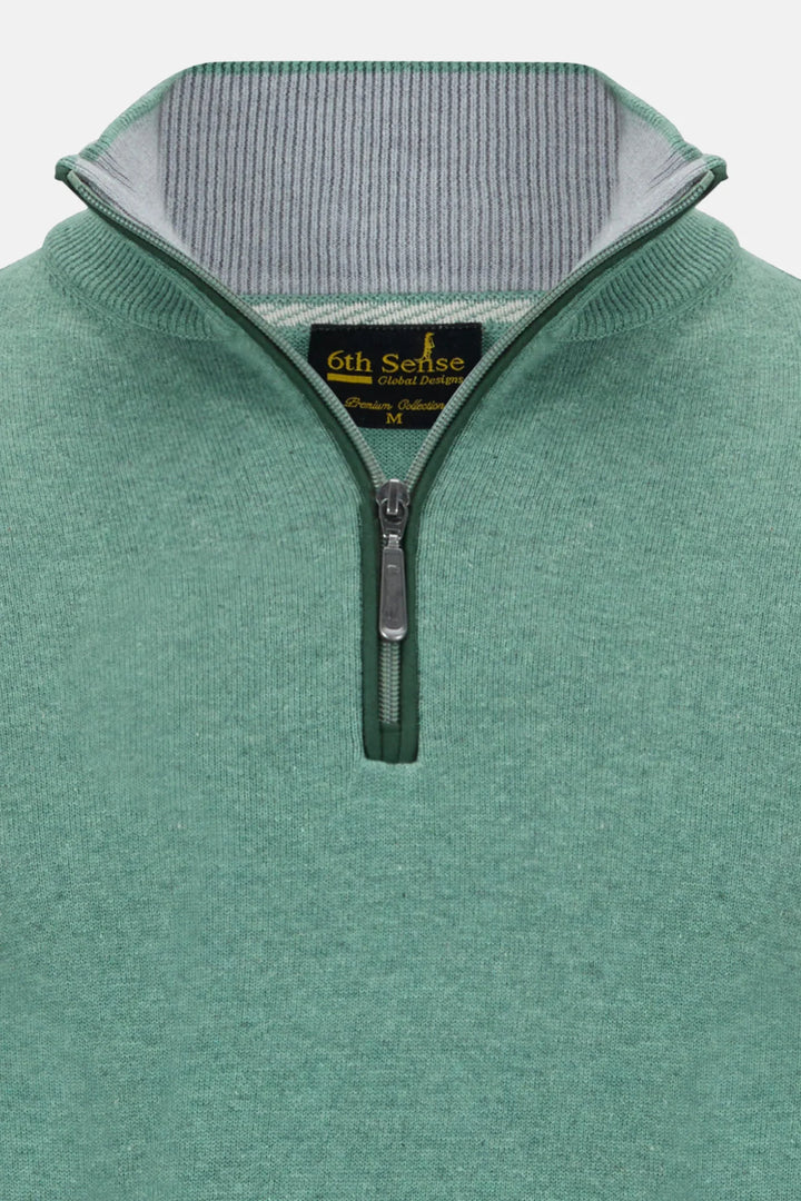 6th Sense 1/4-zip Jumper | Harry | Peppermint