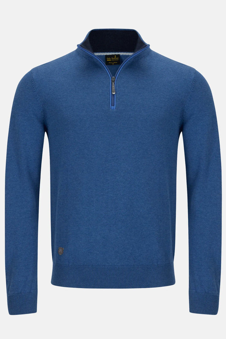 6th Sense 1/4-zip Jumper | Harry | True Blue