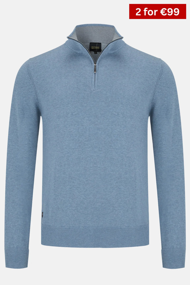 6th Sense 1/4-zip Jumper | Rise | Forever Blue