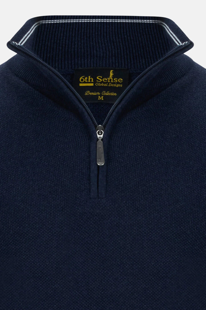 6th Sense 1/4-zip Jumper | Tropic | Navy Blazer
