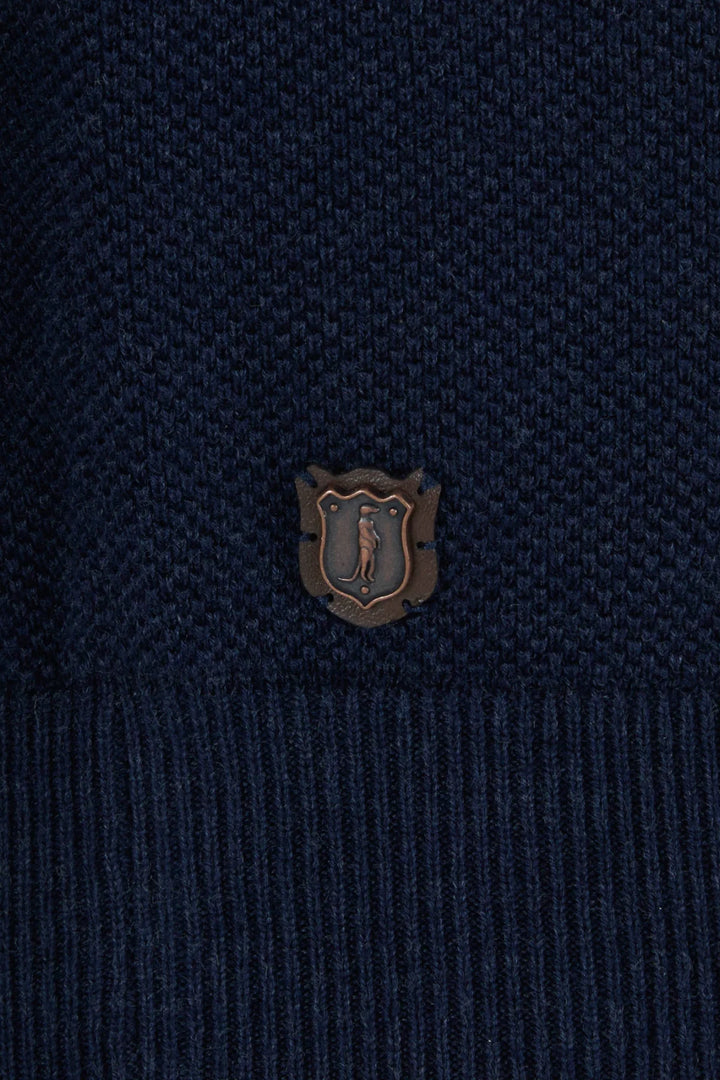 6th Sense 1/4-zip Jumper | Tropic | Navy Blazer