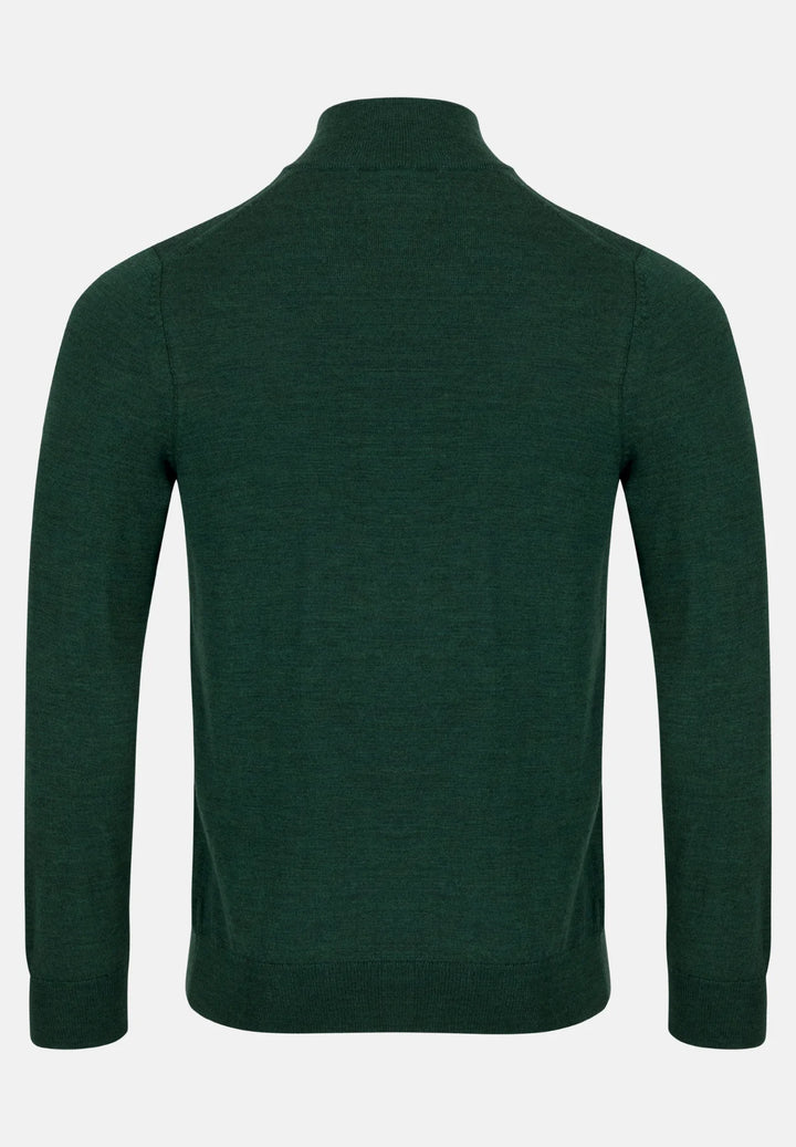 6th Sense 1/4-zip Merino Jumper | St Green