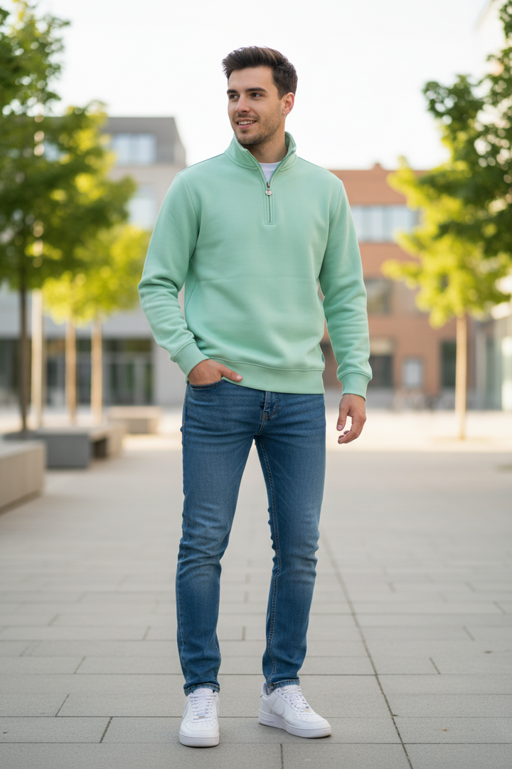 6th Sense 1/4-zip Top | Core | Pea