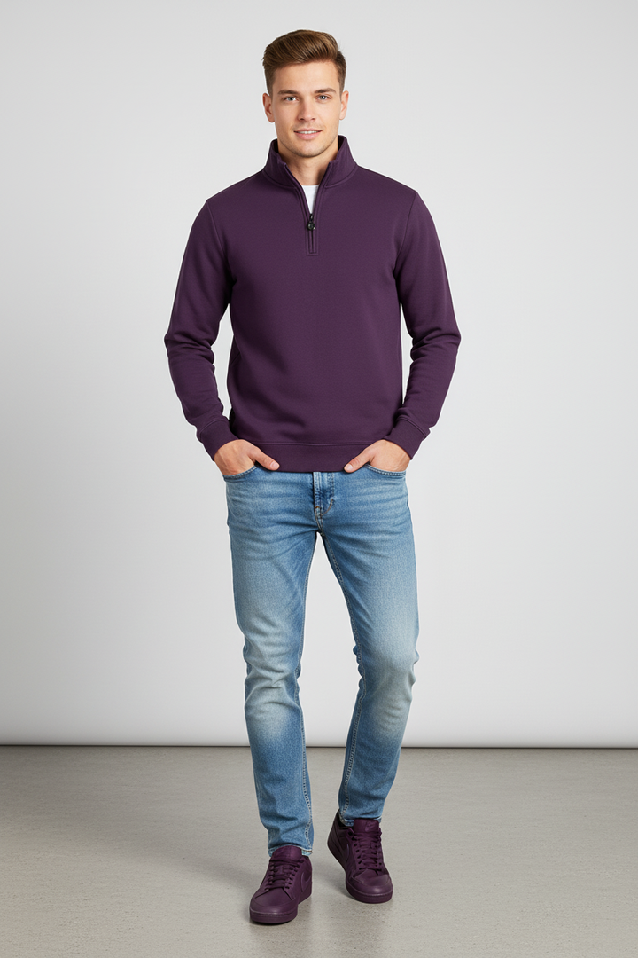 6th Sense 1/4-zip Top | Core | Purple