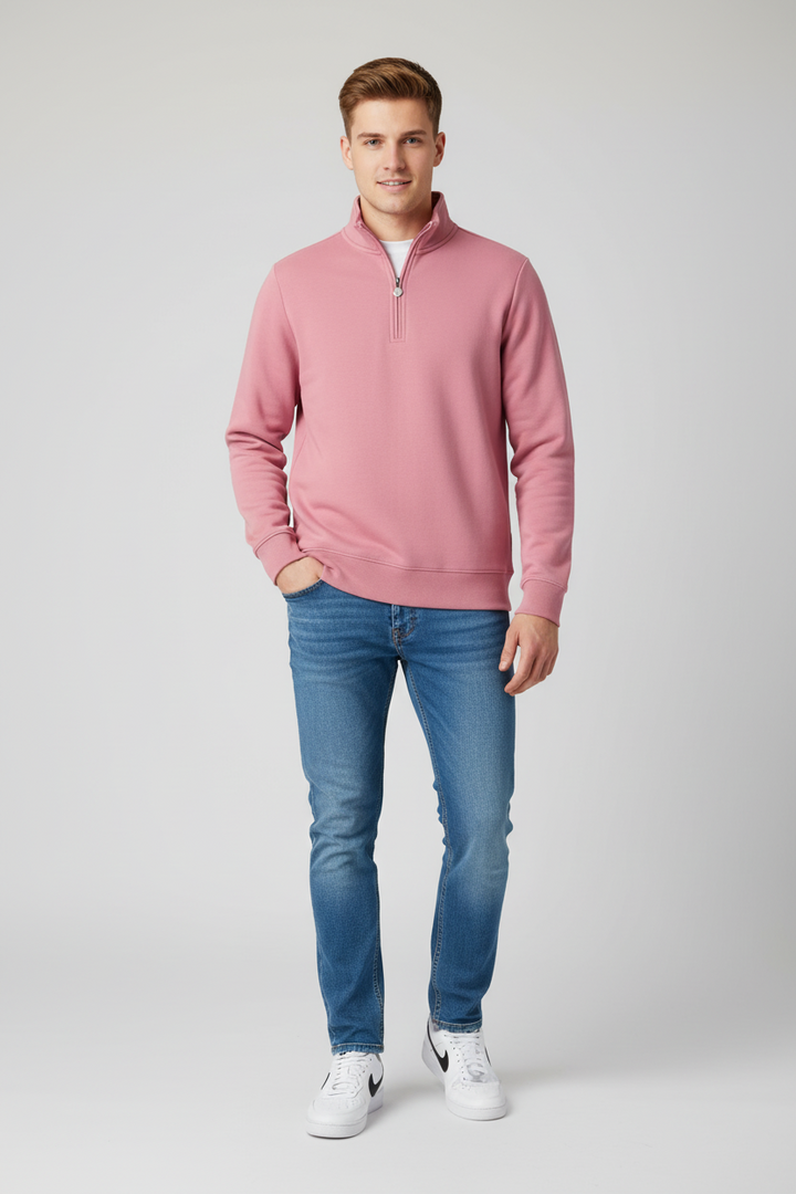 6th Sense 1/4-zip Top | Core | Rose