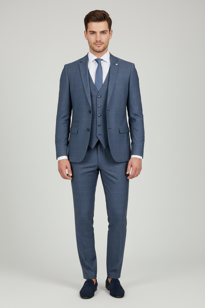 6th Sense 3-Piece Suit | Crystal | Blue