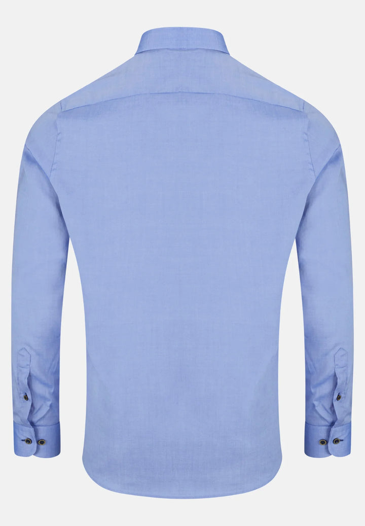 6th Sense BD Lyocell Shirt | Long Sleeve | Blue #1